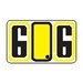 Alpha "G" Labels Yellow - Pack of 240 - J7716