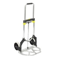 Stow Away Hand Truck Dolly; Folding hand truck; Folding hand cart; Hand cart; Hand truck; Mobile cart; Facility maintenance; Rolling dolly