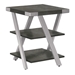 Mirella End Table in Stone Gray