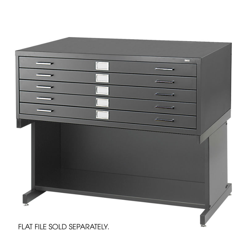 Safco Products Flat File for 42 W x 30 D Documents, 5-Drawer (Additional  Options Sold Separately), White