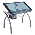 Futura Glass Top Craft Table